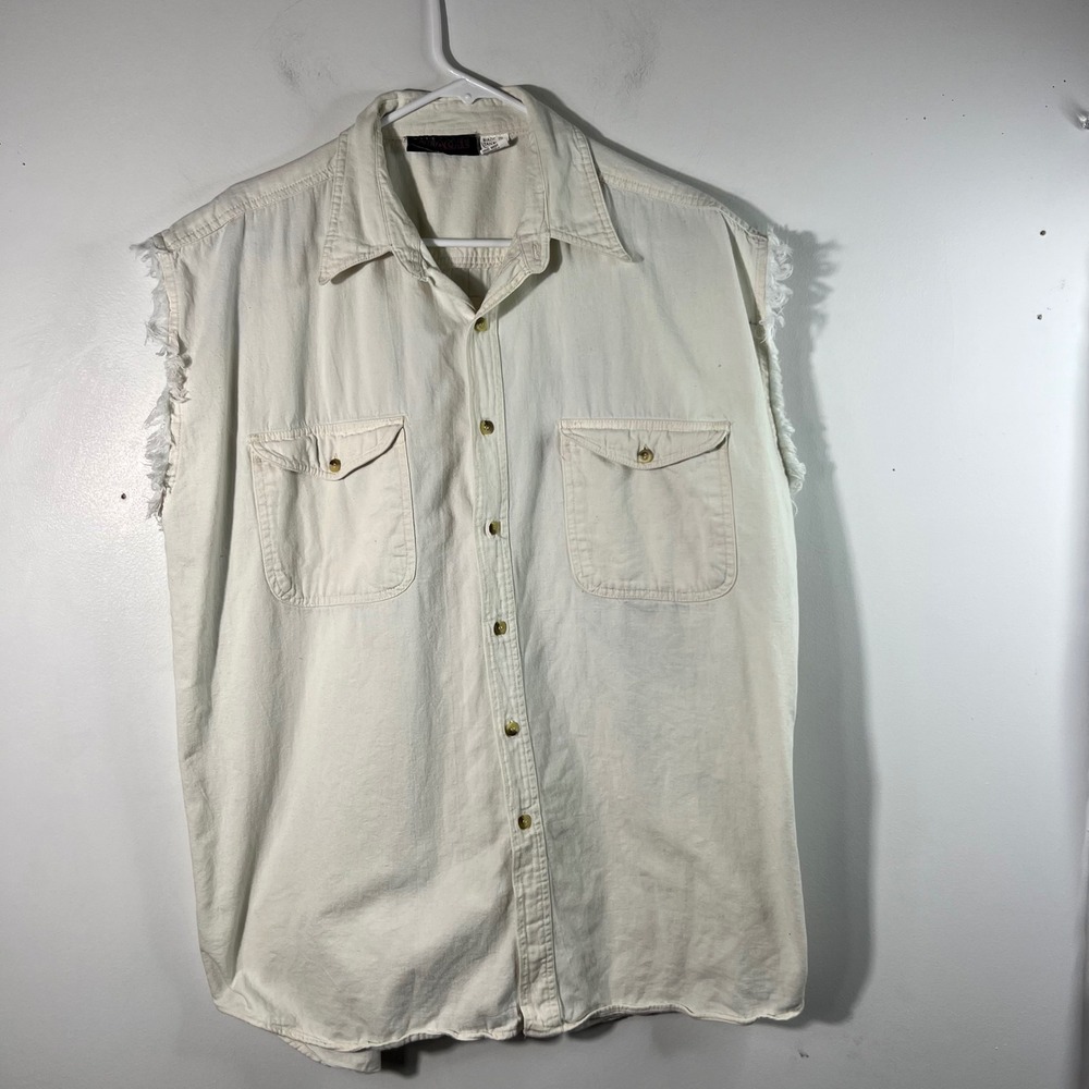 Vintage 1997‎ Apache Clothing Button Shirt Dreamcatcher Wolf Graphic L Cotton